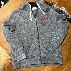 True Religion Gray Zip-Up Hoodie
